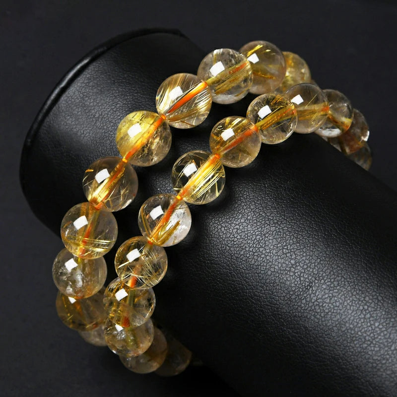 Huat Cai Gold Rutilated Bracelet