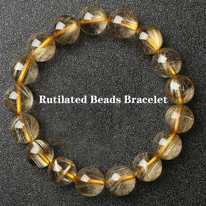 Huat Cai Gold Rutilated Bracelet