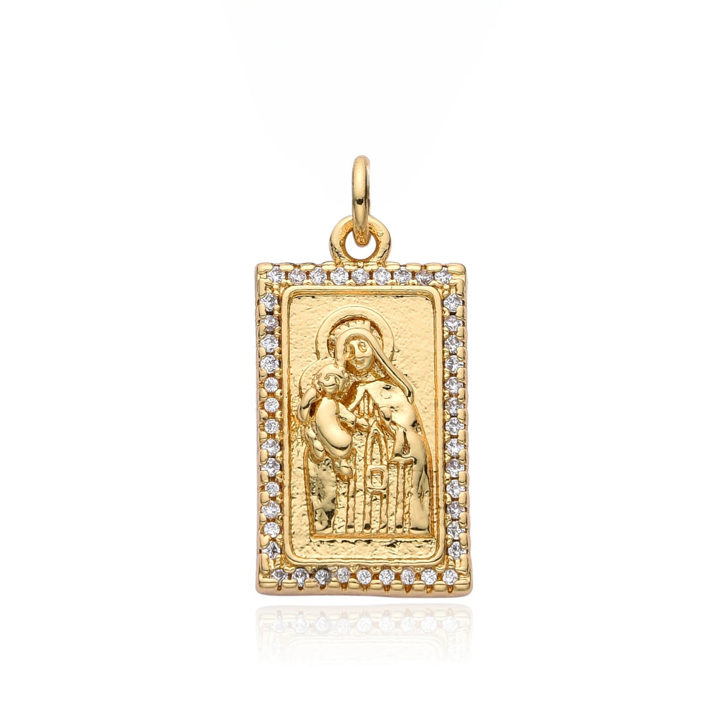 Gold Plated Virgin Mary Necklace