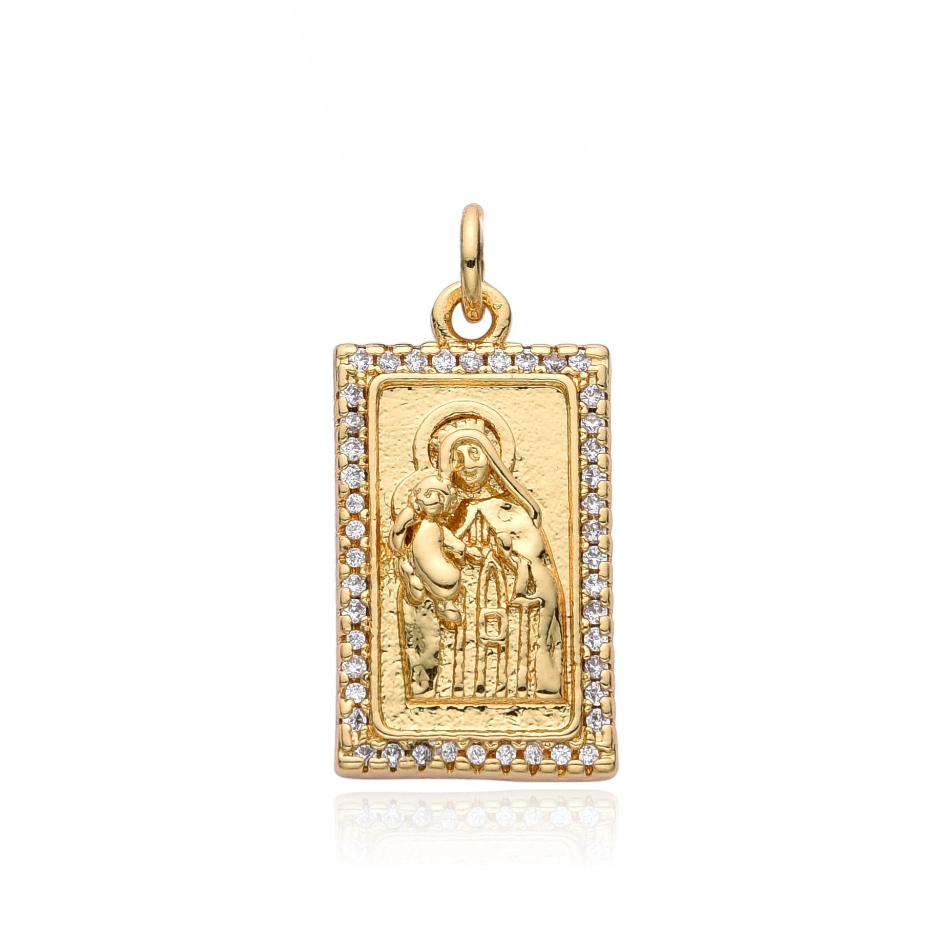 Gold Plated Virgin Mary Necklace
