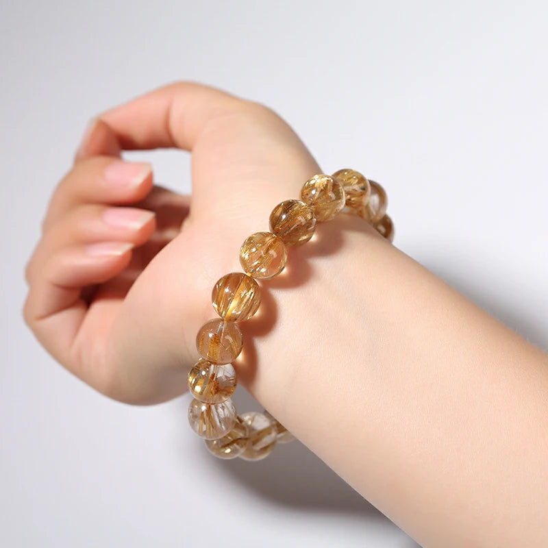 Huat Cai Gold Rutilated Bracelet