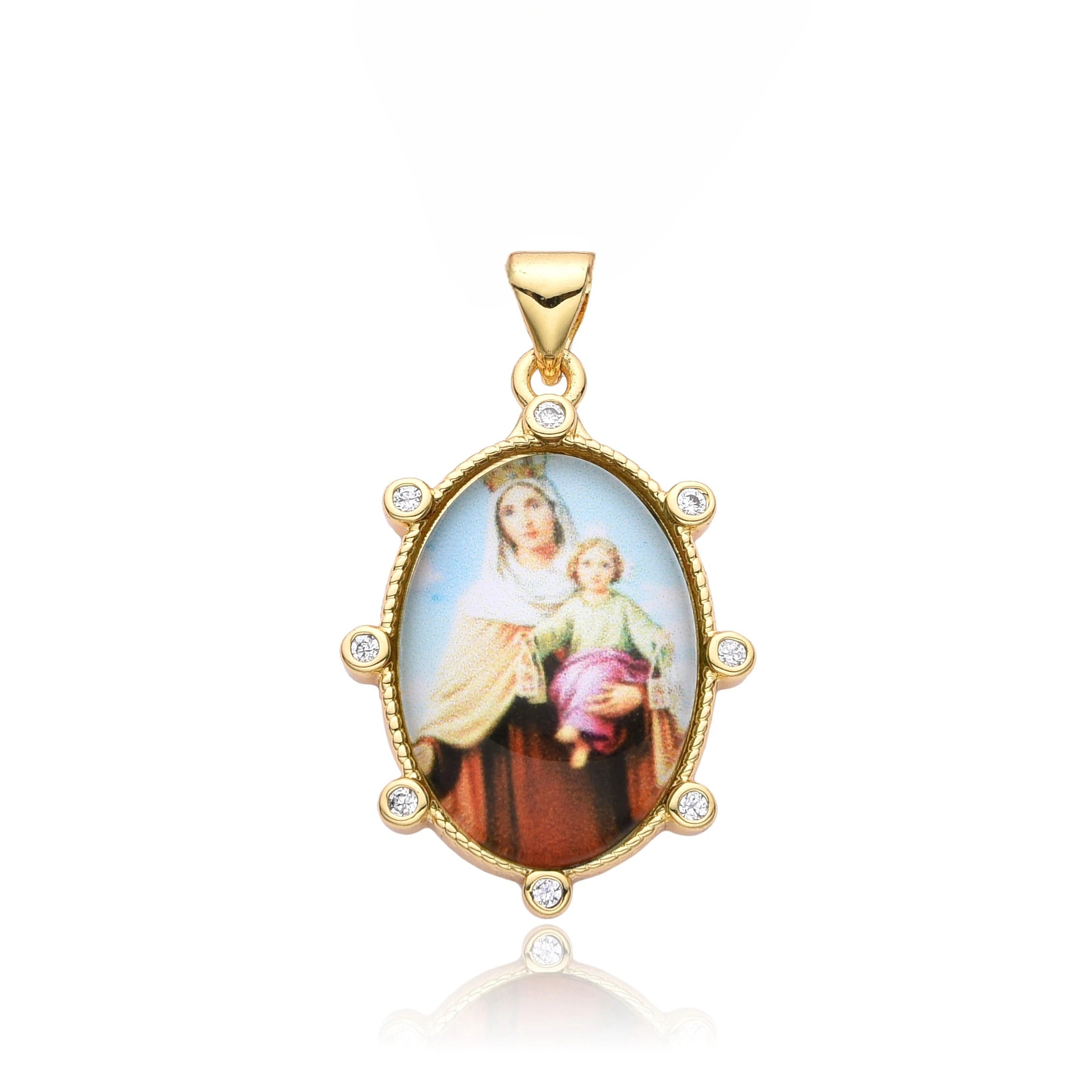 Gold Plated Virgin Mary Necklace