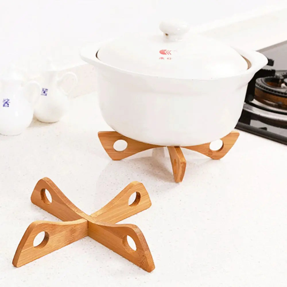 Premium Bamboo Pot Rack - Eco-Friendly Kitchen Storage Organizer