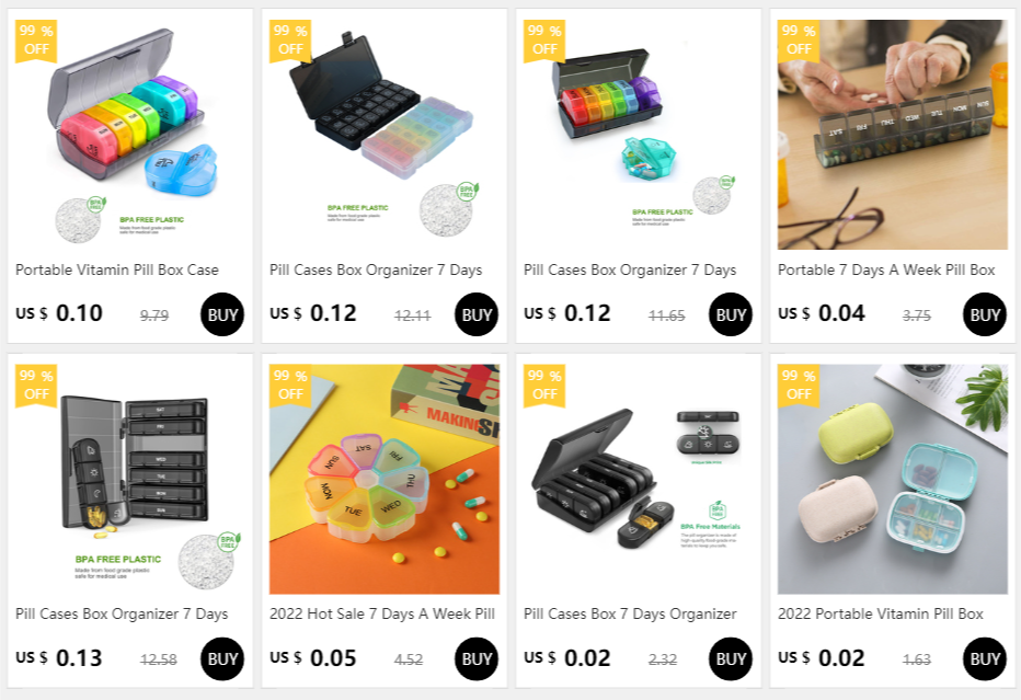 Portable Travel Pill Case